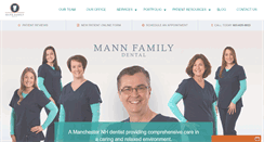 Desktop Screenshot of mannfamilydental.com