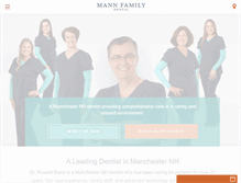Tablet Screenshot of mannfamilydental.com